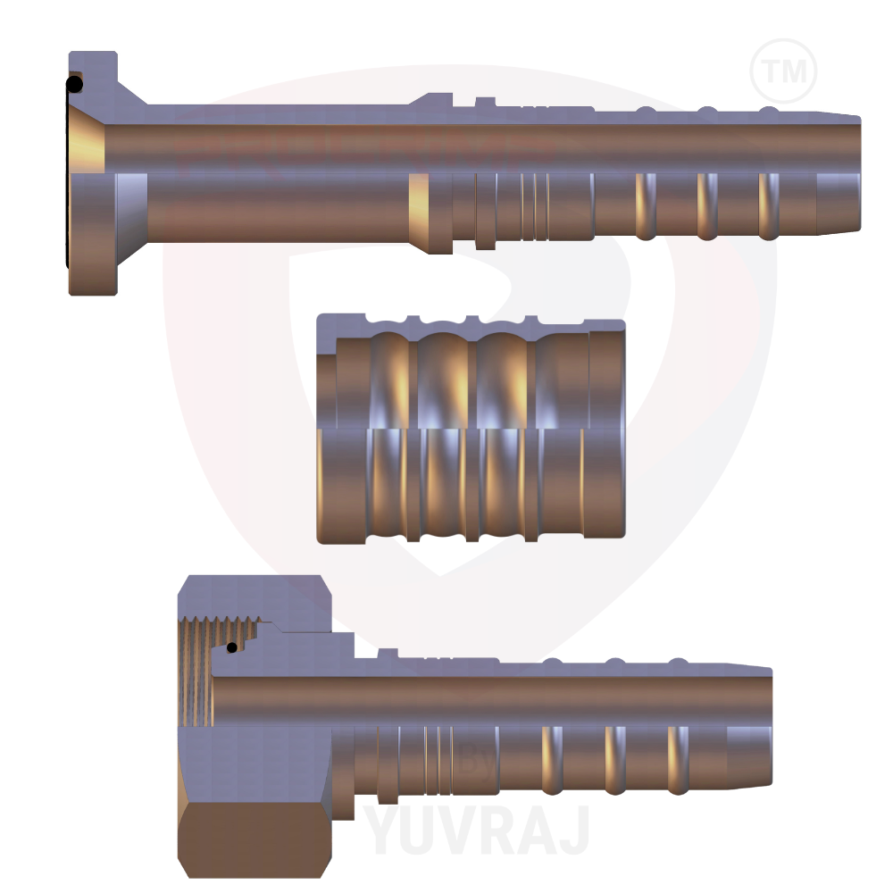 4 Spiral (4SP, 4SH, R12) Hose Fittings (2p)